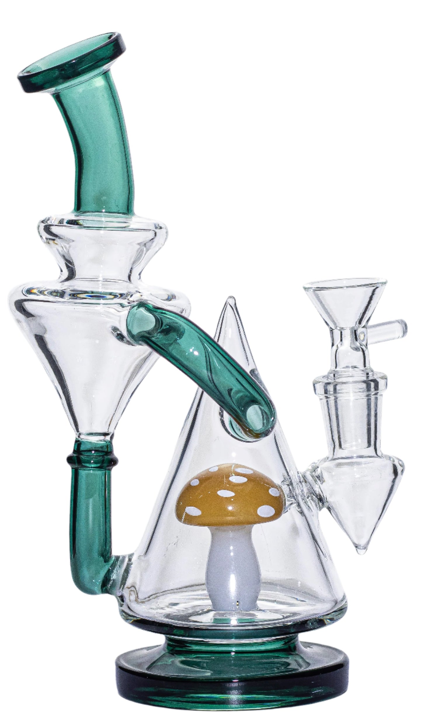 Glass Head Shroom Recycler Bong